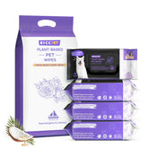 HICC PET toallitas rosas para patas y cuerpo, limpieza suave y desodorización diaria.