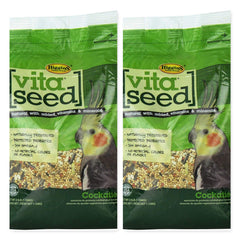 Higgins Vita Seed para cacatua, bolsa doble de 2,5 lb, mezcla natural con probióticos digestivos.