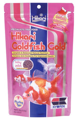 Hikari Gold alimento para pez dorado bebé, pellet en frente, nutrición para crías