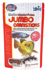 Hikari Carnisticks Jumbo Tropical ofrece equilibrio diario para peces grandes.