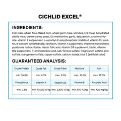 Hikari Cíclidos Excel, spirulina pura para color y vitalidad.