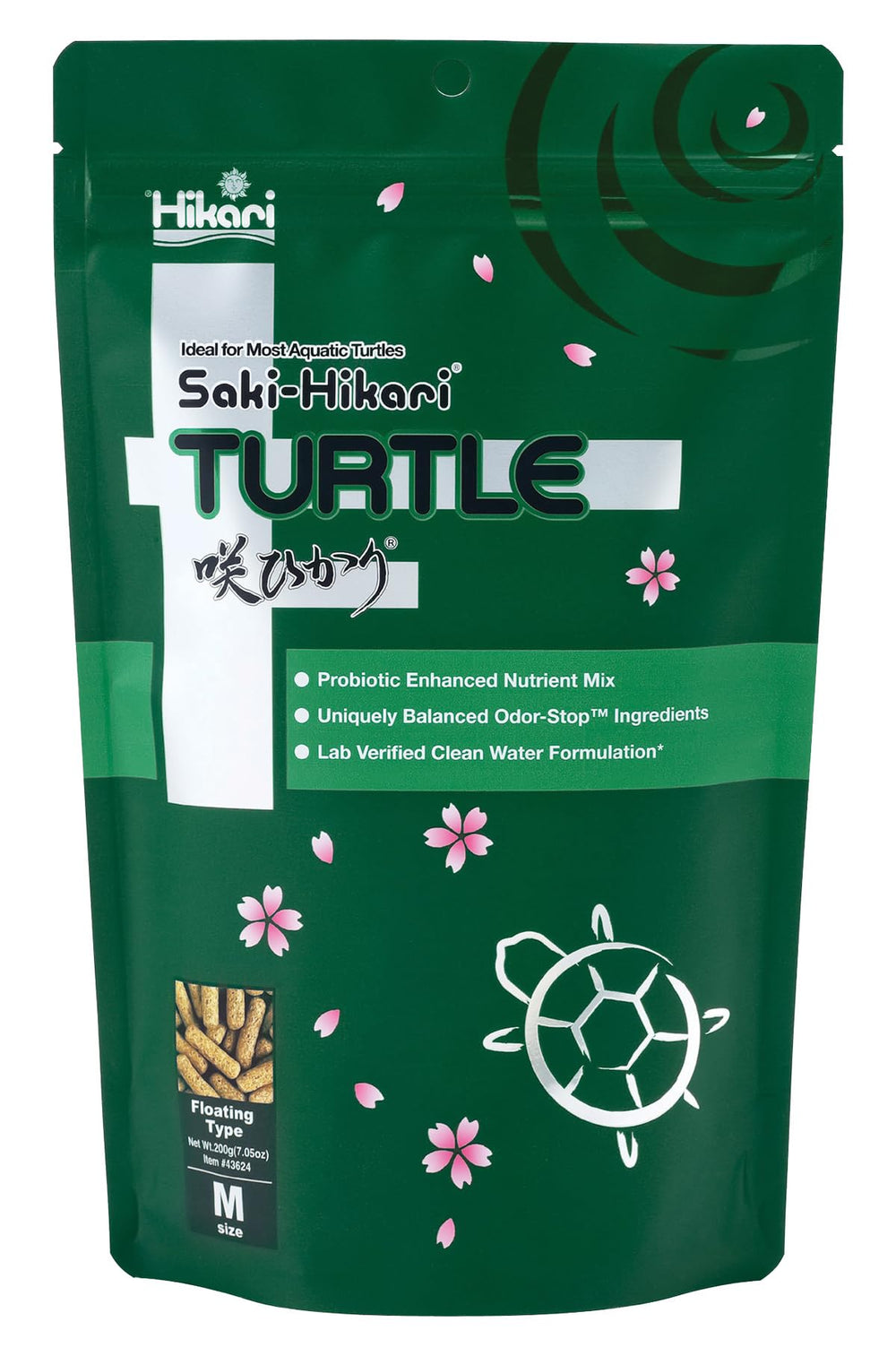 Hikari Saki-Turtle Sticks empaque: almacenamiento cómodo y presentación limpia.