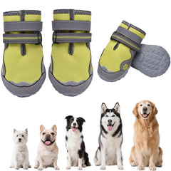 Hipaw botas para perro invirtiendo protección durante paseos en nieve