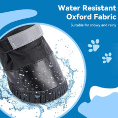 Hipaw botas para perro con puño extendido, cobertura extra alrededor del tobillo