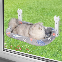 HiPetpy percha de ventana para gato: descanso cómodo y seguro al sol