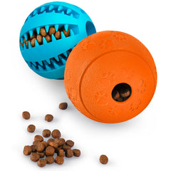 HIPPIH bola premio azul para perros, ideal para juego y dentición.