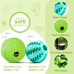 HIPPIH bola puzzle verde para perro, estimula inteligencia y premio interactivo