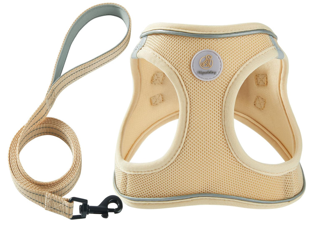 Arnés Hipubby frente con ajuste ideal para paseos cómodos.