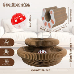HivaolJoy Kitty Cat Toys Organ Kurlz: forma hueso plegable para juego adaptable