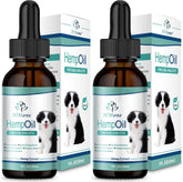 HMone Aceite de Cáñamo para Mascotas, bote dosificador para administrar gotas fácilmente.