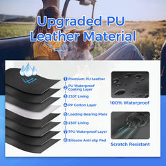 HOB4U hamaca para perros en coche con cuero PU, protección y comodidad.