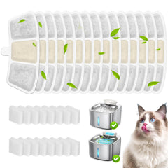 HOETEK paquete-filtros-esponjas Oneisall PW04 3-5l, agua más limpia para gatos