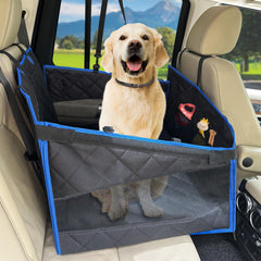 Extensor de asiento trasero H HOH-Tech, vista general para viajes seguros con tu perro.