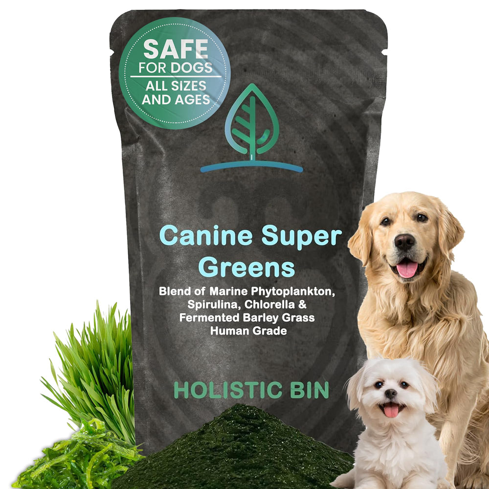 Holistic Bin Canina Super Verdes Polvo para perros, piel y pelaje saludables