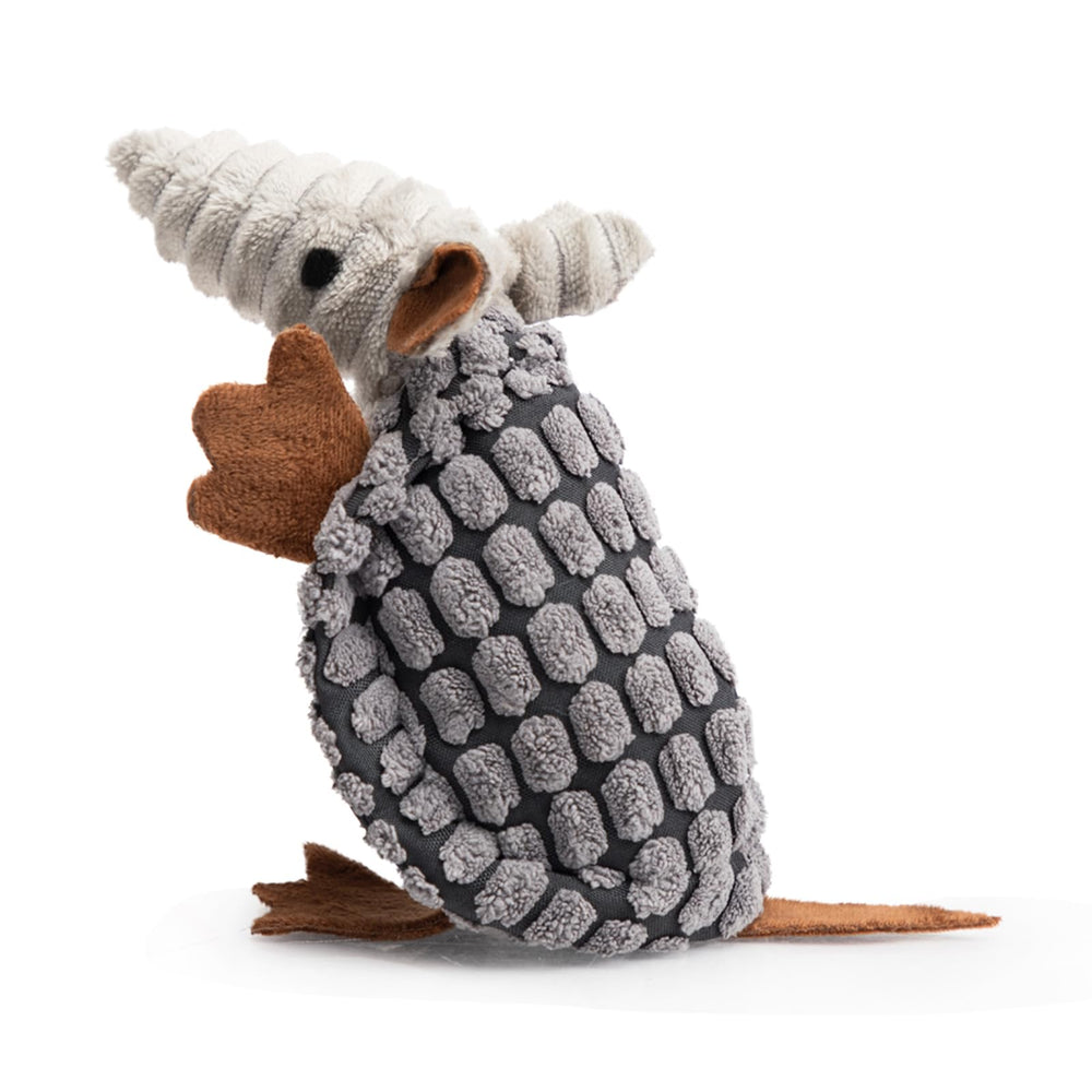 Hollypet Armadillo con chillido, juguete de 6 pulgadas para perros, diversión duradera.