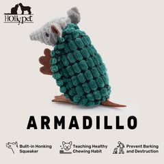 Hollypet Armadillo juguete activo para tirar y traer con tu mascota.