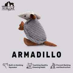 Hollypet Armadillo superficie texturizada para masajear encías durante el juego