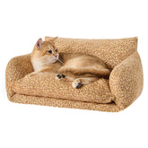 La cama Hollypet con doble capa para gatos pequeños, suave y acogedora