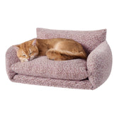 Cama Hollypet para gato, doble capa, vista general suave para descansar.