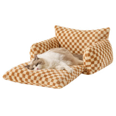 Cama Hollypet con relleno suave tipo panales que aporta soporte.