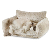 Cama Hollypet para gato leopardo, doble capa para descanso cómodo