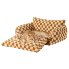 Hollypet cama para gato con relleno PP suave para descanso cómodo.
