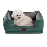 Cama ortopédica rectangular Hollypet para perros pequeños, soporte de articulaciones