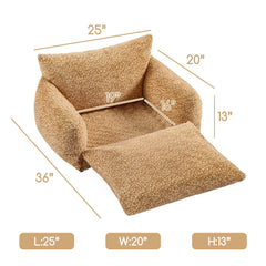 Cojín Hollypet con funda desmontable para facilitar la limpieza y mantenimiento.