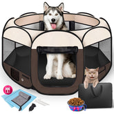 HOMAGICO playpen: perro interior espacioso para juego seguro