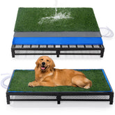 HOMBYS Porch Potty con césped artificial, ideal para uso interior y exterior del perro