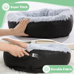 HOMBYS cama con amortiguación gruesa para confort nocturno.