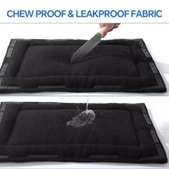 Cama HOMBYS impermeable y resistente a olores para limpieza fácil.