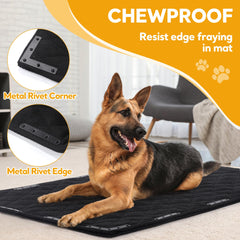 Cama de perro HOMBYS, tejido resistente para uso diario.