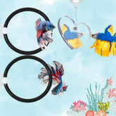 Homedy Crafts Betta Ring y Espejo: juego dual para Betta en acuario