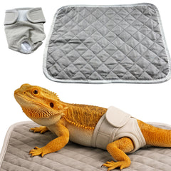 Homedy Crafts pañal lagarto ajuste cintura gris, manejo cómodo durante sesiones cortas