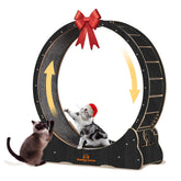 Homegroove rueda de ejercicio para gatos en interior de 43 pulgadas, activa a tu felino