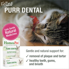 HomeoPet Feline Purr Dental, dosis en agua para cuidado bucal felino