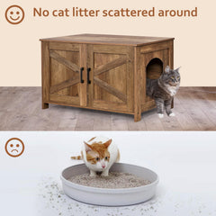 Homhedy caja de arena enrejada, espacio privado para gatos, menos olores.