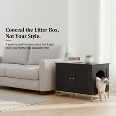Homhedy-disenio-moderno-negro-oro: acabado chic para un hogar contemporáneo.