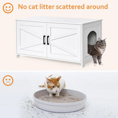 Homhedy puerta granero ajustable para acceso cómodo de gato.