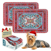 Homimp alfombrilla lavable para perros con diseño floral, ideal para uso diario