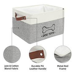 Homimp cesta de material duradero para perros, ideal para almacenar juguetes y accesorios