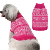 Homimp suéter Argyle azul para perro, paseos cálidos con estilo