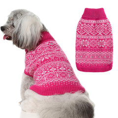 Homimp sudadera argyle para perro, vista frontal, ideal para paseos en clima frío