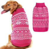 Homimp sudadera para perro con diseño a rombos rosa frente, abrigo cálido para paseos al aire libre.