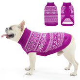 HOMIMP suéter Argyle para perros, vista frontal, mantiene al perro cálido al aire libre