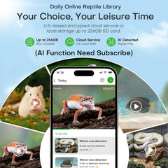 Cámara HomiQ Aquarium 3MP audio de dos vías para conversar con tus mascotas