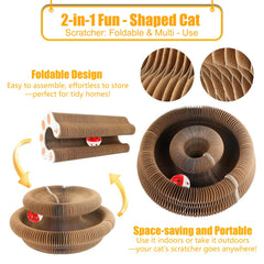 Homlume Kitty Kurls, cartón panal reciclable, durable y seguro.