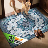Hompet 2 Pack alfombrilla de entrada para perros, absorbente y suave para patas mojadas.