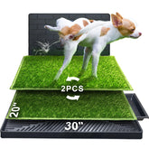 Hompet Potty con césped artificial superior para interior, entrenamiento cómodo.